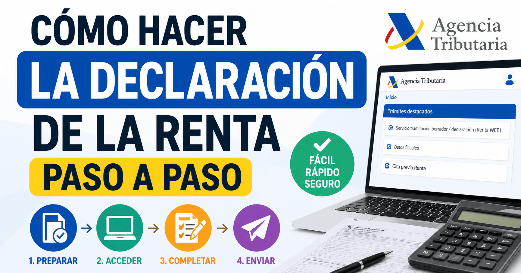 Cómo hacer la declaración de la renta paso a paso guía visual para presentar la renta correctamente
