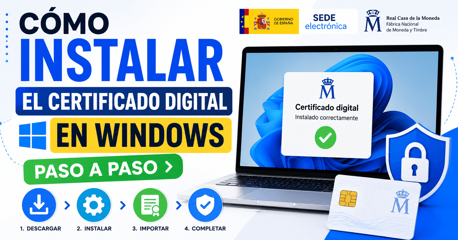 Cómo instalar el certificado digital en Windows paso a paso