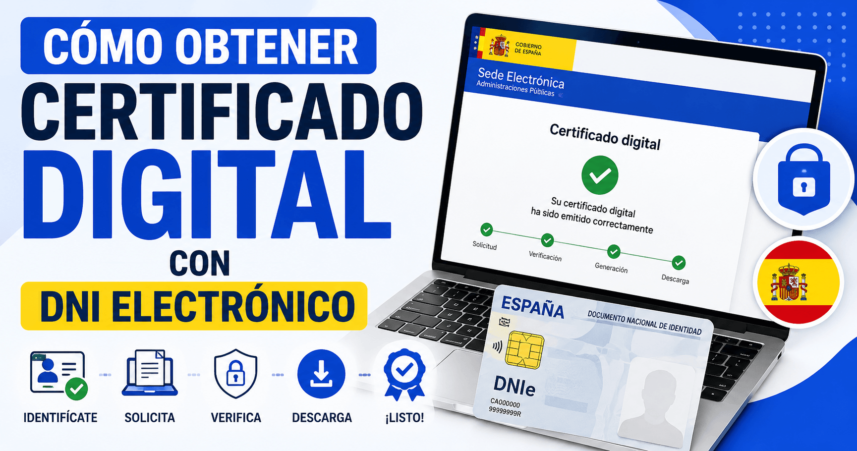 Cómo obtener certificado digital con DNI electrónico