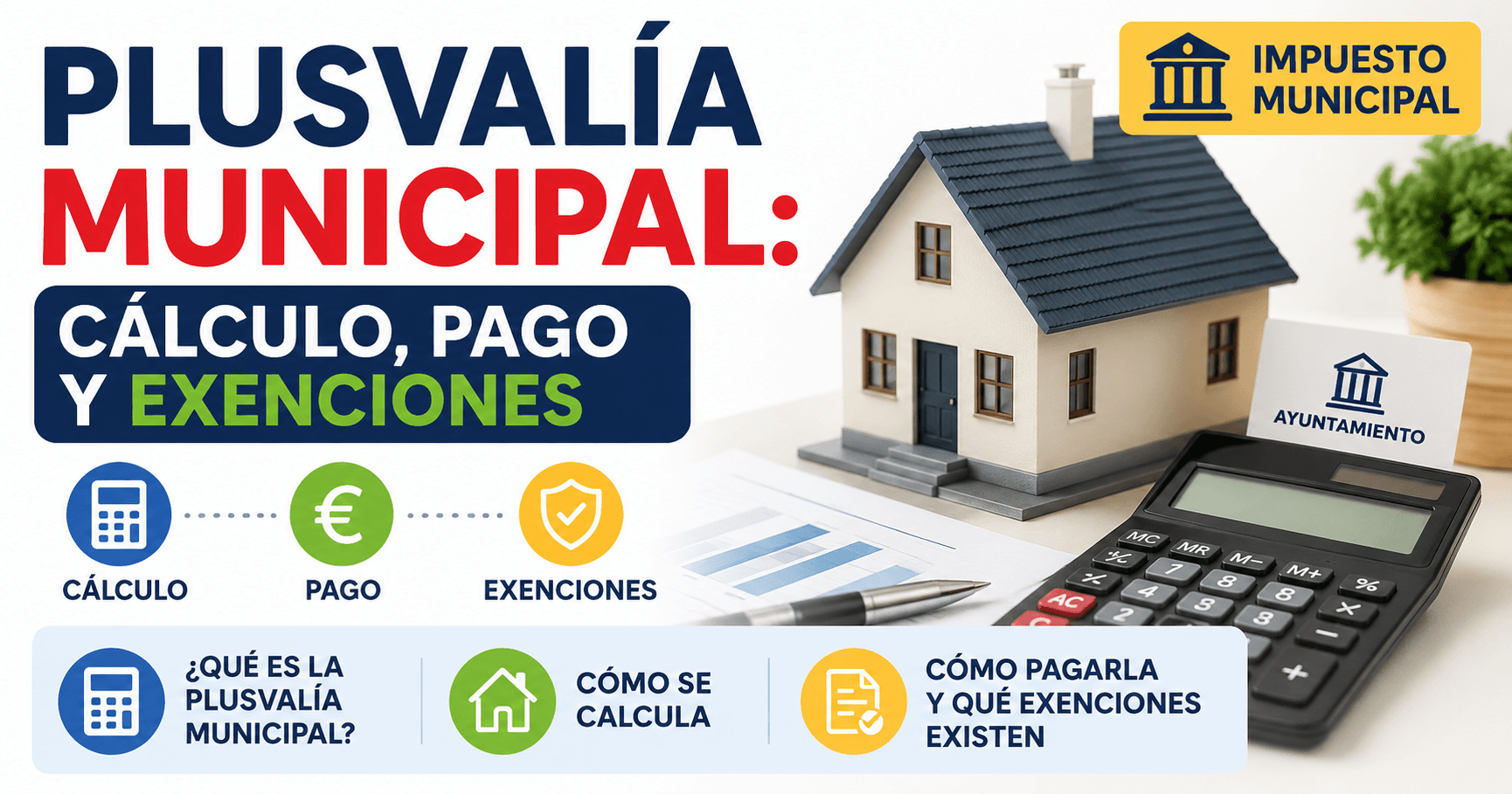 Plusvalía municipal cálculo, pago y exenciones