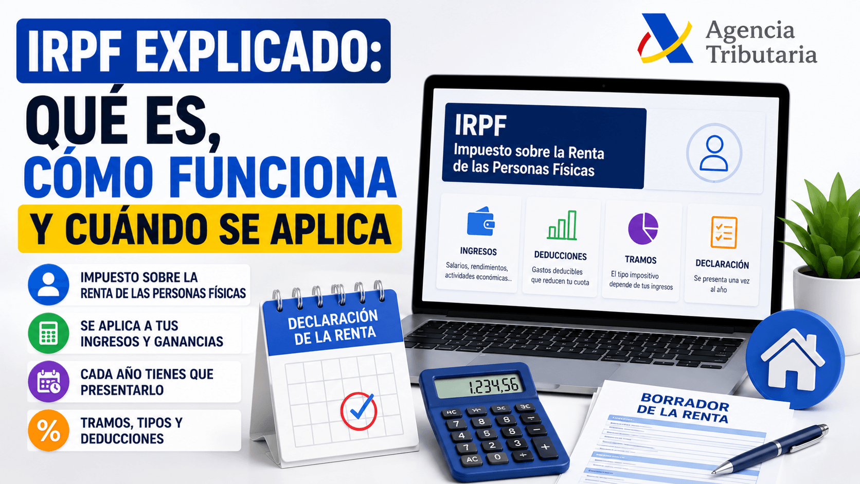 Qué es el IRPF y cómo funciona explicado de forma visual en España