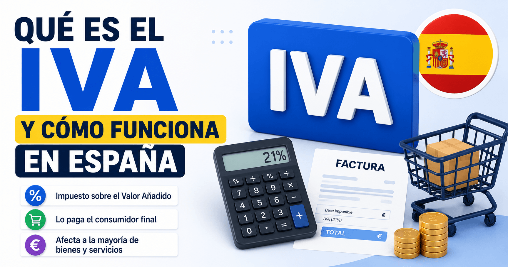 Qué es el IVA y cómo funciona en España explicado de forma visual